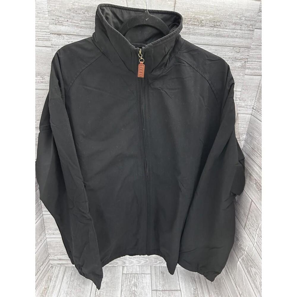 Vesi Sportswear Black Full Zip Bomber Jacket L NWT Water Resistant Lined